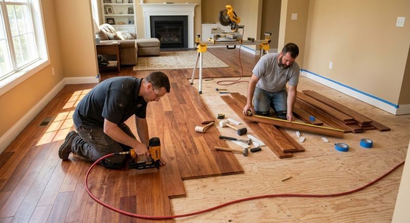 Cherry Floor Installation in Douglas County, CO