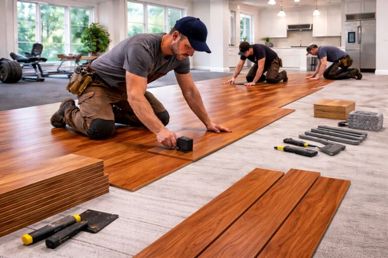 Cherry Floor Installation in Englewood, CO