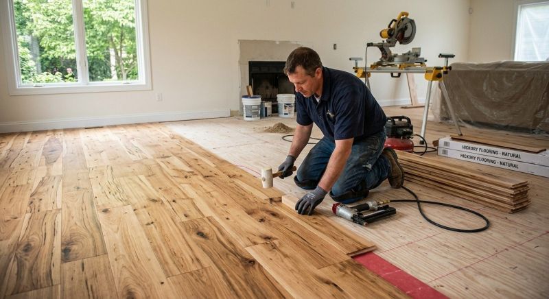 Hickory Floor Installation in Aurora, CO