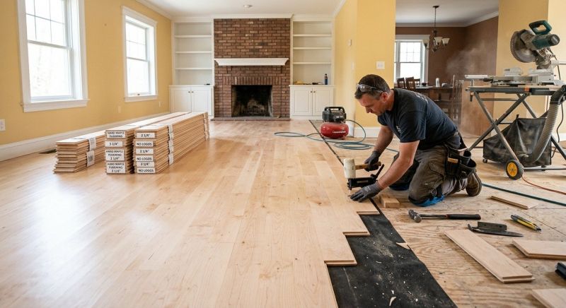 Maple Flooring Installation in Elizabeth, CO