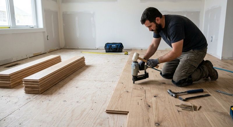 Oak Floor Installation in Elizabeth, CO