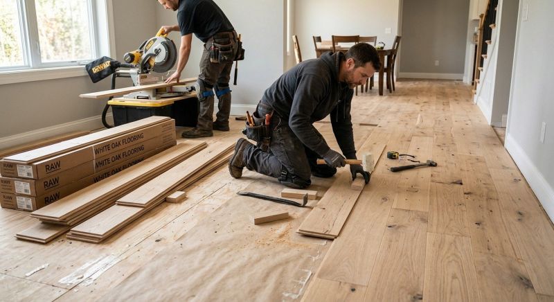 Oak Floor Installation in Wheat Ridge, CO