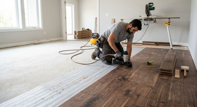 Walnut Flooring Installation in Aurora, CO